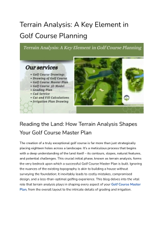 How Terrain Analysis Shapes Your Golf Course Master Plan_offpage blog_Komal (1)