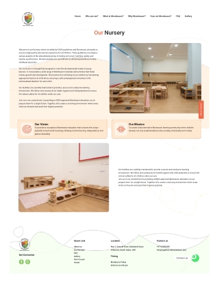 A Nurturing Montessori Nursery for Early Learning | Together We Montessori