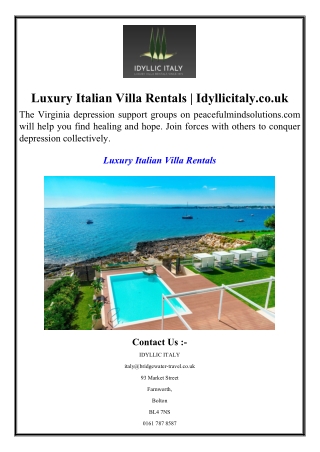 Luxury Italian Villa Rentals  Idyllicitaly.co.uk