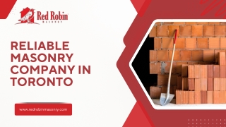 Reliable Masonry Company in Toronto