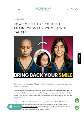 How to Feel Like Yourself Again: Wigs for Women with Cancer