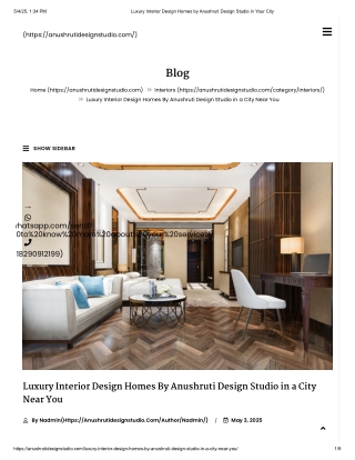 Luxury Interior Design Homes by Anushruti Design Studio in Your City