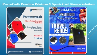 ProtecVault Premium Pokémon & Sports Card Storage Solutions