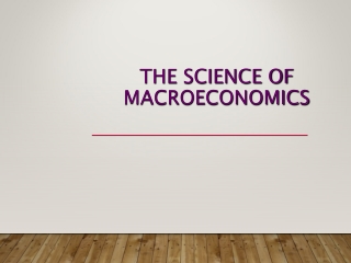 the science of macroeconomics