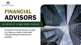 Creative Financial Group – Strategic Planning for Lifelong Financial Freedom