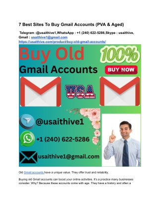 7 Best Sites To Buy Gmail Accounts (PVA & Aged)