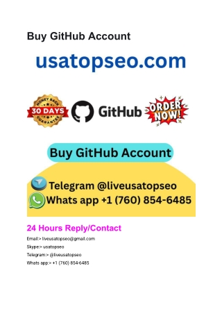 buy github account