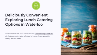 Deliciously Convenient Exploring Lunch Catering Options in Waterloo
