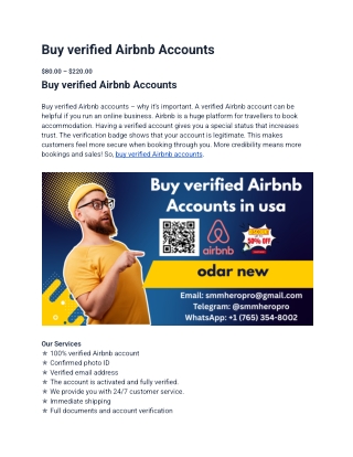 buy verified airbnb accounts