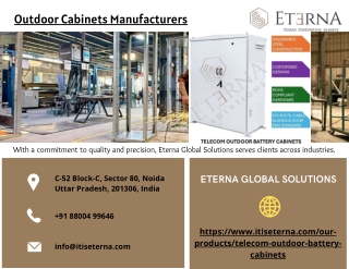 Outdoor Cabinets Manufacturers
