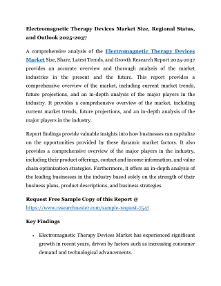 Electromagnetic Therapy Devices Market