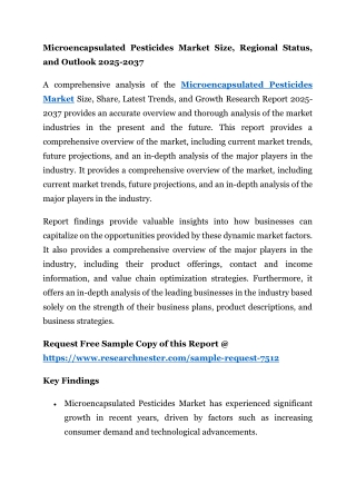 Microencapsulated Pesticides Market