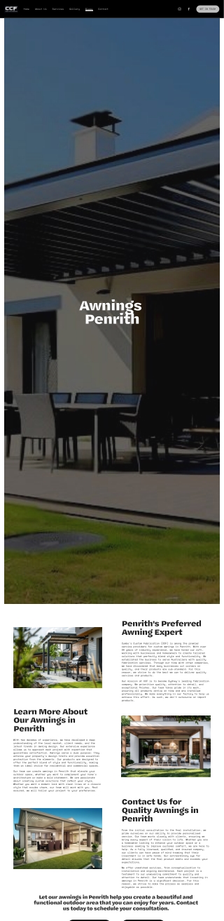 Awnings Penrith