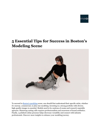 5 essential tips for success in boston s modeling