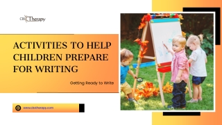 activ ities to help children prepare for writing