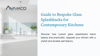guide to bespoke glass splashbacks