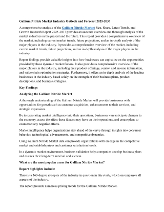 Gallium Nitride Market