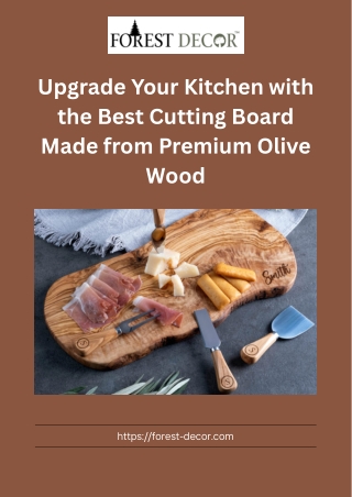 Premium Olive Wood Cutting Boards – Handcrafted Elegance for Every Kitchen
