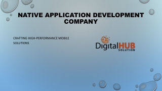 Native Application Development Company for iOS & Android