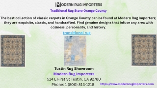Traditional Rug Store Orange County