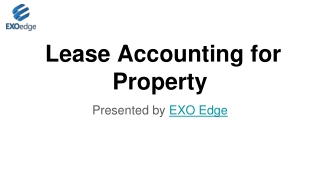 Lease Accounting for Property
