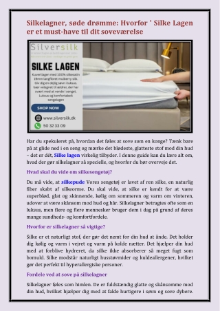 Silke lagen