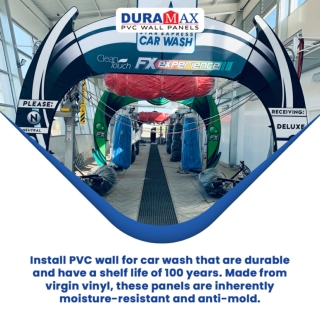 Duramax PVC Panels for Car Washes Built to Endure Moisture, Chemicals, and Fire