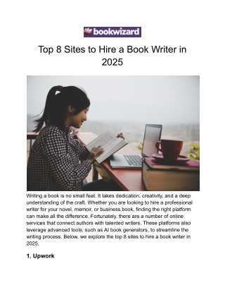 Top 8 Sites to Hire a Book Writer in 2025