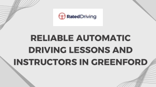 reliable automatic driving lessons