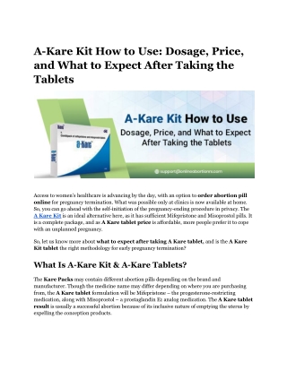 A-Kare Kit How to Use_ Dosage, Price, and What to Expect After Taking the Tablets
