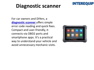 diagnostic scanner