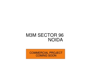 M3M Commercial Sector 96 Noida _ PDF _ E-Brochure Download