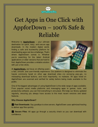 get apps in one click with appfordown 100 safe