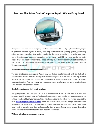 features that make onsite computer repairs woden