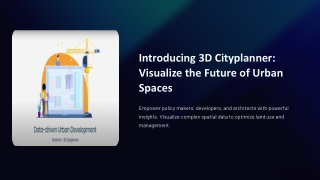 introducing 3d cityplanner visualize the future