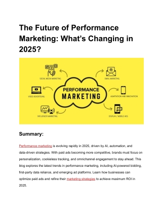 the future of performance marketing what