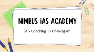 Best IAS Coaching in Chandigarh  Nimbus Academy