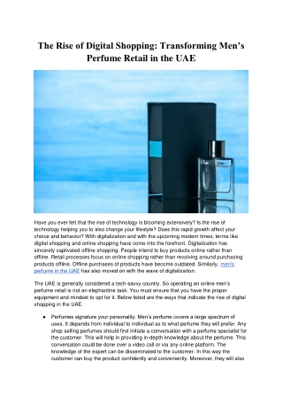 The rise of digital shopping_ transforming men’s perfume retail in the UAE