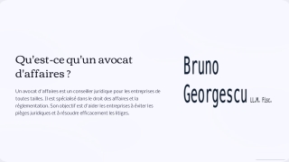 Avocat des affaires