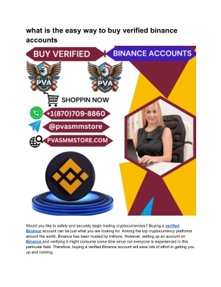 what is the easy way to buy verified binance accounts