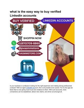 what is the easy way to buy verified Linkedin accounts