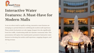 interactive water features a must have for modern