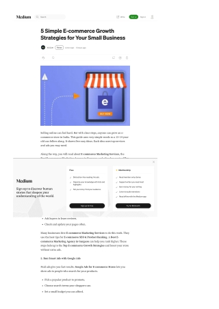 5 Simple E-commerce Growth Strategies for Your Small Business
