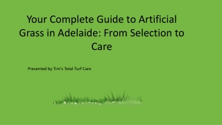 your complete guide to artificial grass