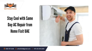 Stay Cool with Same Day AC Repair from Home Fixit UAE