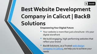 Best Website Development Company in Calicut