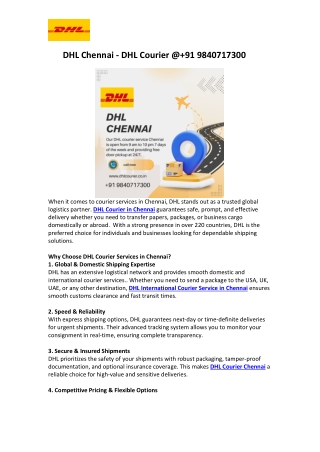 DHL Chennai