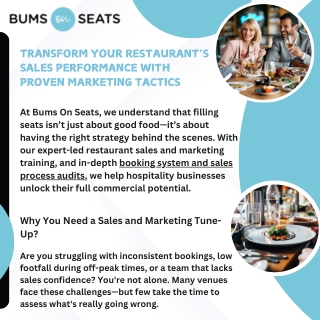 Transform Your Restaurant’s Sales Performance with Proven Marketing Tactics