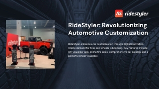 RideStyler: Revolutionizing Automotive Customization