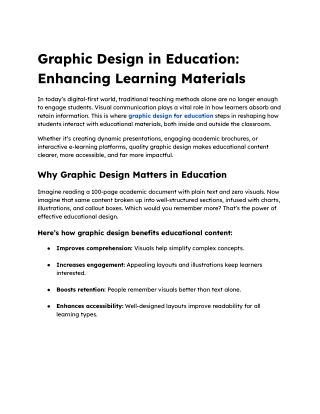 Graphic Design for Education | Enhance Learning with Visuals | Cueball Creative